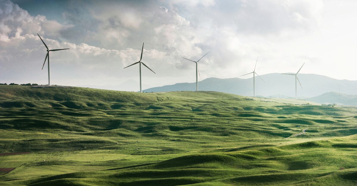 Landscape with Wind Turbines